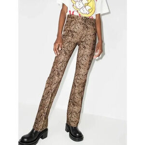 Reformation Peyton snakeskin print jeans Size 26